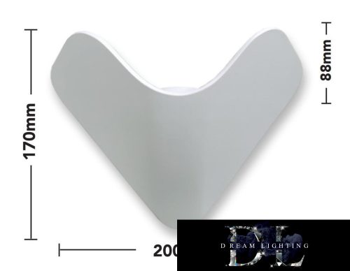 Nástěnná lampa UNIVERSO LED 12 W 1000 lm 4000 K IP65 200 × 170 × 88 mm bílá