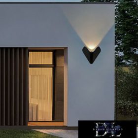   Nástěnná lampa UNIVERSO LED 12 W 1000 lm 3000 K IP65 200 × 170 × 88 mm černá