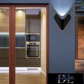   Nástěnná lampa UNIVERSO LED 12 W 1000 lm 6500 K IP65 200 × 170 × 88 mm černá