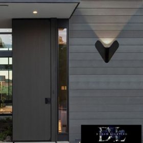   Nástěnná lampa UNIVERSO LED 12 W 1000 lm 4000 K IP65 200 × 170 × 88 mm černá