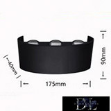 Nástěnná lampa UNIVERSO LED 6*3 W 1650 lm 4000 K IP65 175 × 90 × 40 mm černá