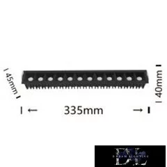 UNIVERSO zapuštěné bodové svítidlo 24 W 2200 lm 3000 K 34° IP20 335 mm černé