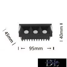 UNIVERSO zapuštěné bodové svítidlo 6 W 480 lm 4000 K 34° IP20 95 mm černé