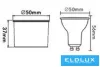 UNIVERSO LED bodové svítidlo může nahradit GU10 7 W 540 lm 6500 K RA90 27° IP20 černé D50x56mm