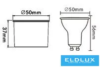 UNIVERSO LED bodové svítidlo může nahradit GU10 7 W 540 lm 6500 K RA90 27° IP20 černé D50x56mm