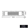 UNIVERSO Štíhlý kovový kryt napájecího zdroje DC: 24 V 200 W 8,3 A IP20