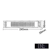 UNIVERSO Štíhlý kovový kryt napájecího zdroje DC: 24 V 300 W 8,3 A IP20