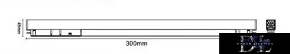 UNIVERSO Magnetický reflektor na kolejnici DC:48V 18W 1620LM 3000K RA90 IP20 300x45x24mm Černý