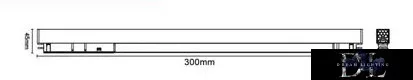 UNIVERSO Magnetický bodový reflektor na kolejnici DC:48V 18W 1620LM 4000K RA90 IP20 300x45x24mm Černý