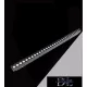 UNIVERSO Magnetický bodový reflektor na kolejnici DC:48V 24W 2160LM 3000K RA90 IP20 600x45x24mm Černý