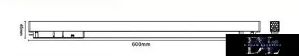 UNIVERSO Magnetický bodový reflektor na kolejnici DC:48V 24W 2160LM 4000K RA90 IP20 600x45x24mm Černý
