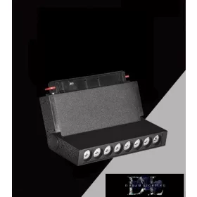   UNIVERSO Magnetická bodová lampa pro montáž na kolejnici DC:48V 10W 800LM 4000K RA90 IP20 158x45x24mm Černá