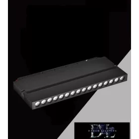   UNIVERSO Magnetický bodový reflektor na kolejnici DC:48V 24W 2160LM 4000K RA90 IP20 600x45x24mm Černý