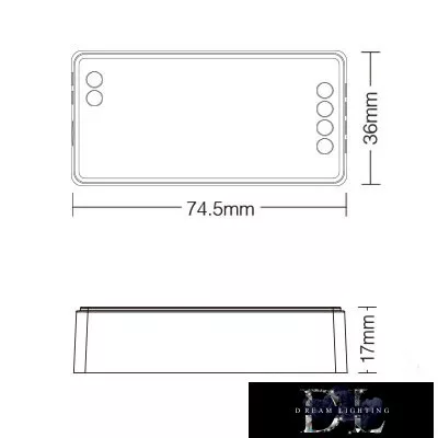 MIBOXER RF 2.4G SIMA LED Strip Controller DC:12-24V Max:12A