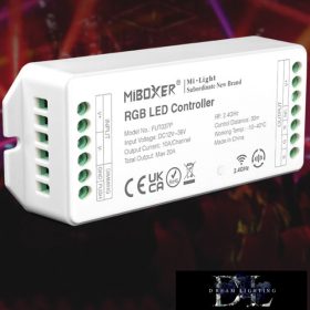   MIBOXER RF 2,4G RGB LED páskový ovladač DC: 12–36 V Max: 20 A 10 A/CH