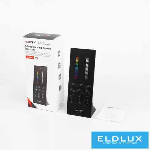 MIBOXER RF 2,4G RGB+CCT LED pás Samostatné dálkové ovládání 3 zóny Černé