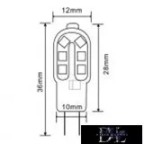 LED světelný zdroj UNIVERSO G4 12 V 2 W 200 lm 3000 K