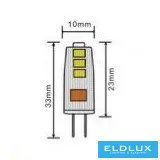 LED světelný zdroj UNIVERSO G4 12 V 1,5 W 150 lm 3000 K 3 DB/balení