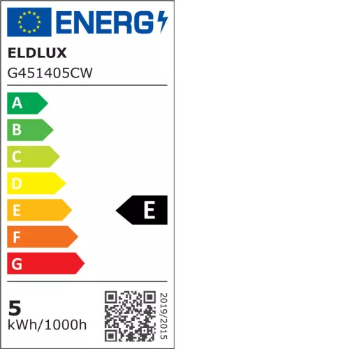 ELDLUX LED žárovka G45 E14 5 W 550 lm 6500 K
