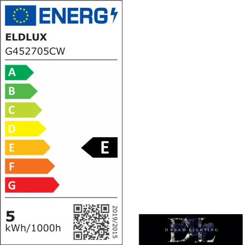 ELDLUX LED žárovka G45 E27 5 W 550 lm 6500 K