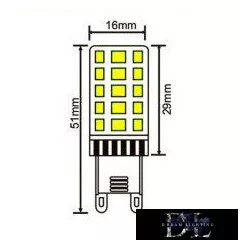 LED žárovka UNIVERSO G9 33D 3,5 W 420 lm 6500 K