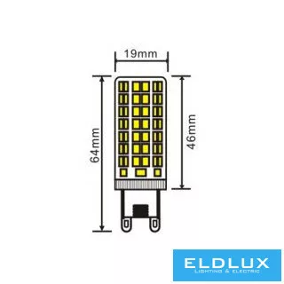 LED žárovka UNIVERSO G9 6 W 680 lm 4000 K CRI≥80 Ø19x64 mm