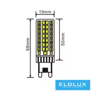 LED žárovka UNIVERSO G9 7 W 820 lm 6500 K CRI≥80 Ø19x68 mm
