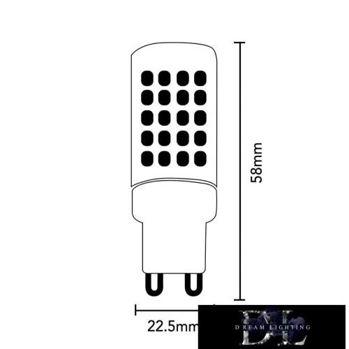 LED žárovka UNIVERSO G9 86D 7 W 700 lm 3000 K
