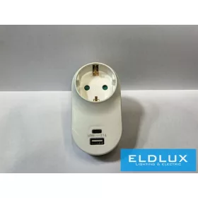   ELDLUX Rozbočovač 1x typ F + 1x USB typ A + 1x USB typ C IP20