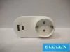 ELDLUX Rozbočovač 1x typ F + 1x USB typ A + 1x USB typ C IP20