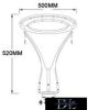 UNIVERSO Venkovní zahradní lampa 100 W 9300 lm 3000 K IP65 černá D500x520 mm