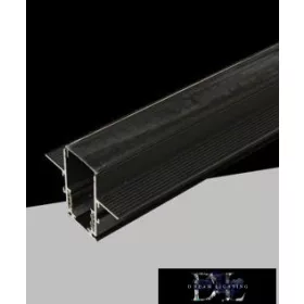   UNIVERSO Magnetický zapuštěný kolejnicový systém DC: 48 V 16 A 2000 x 62 x 47 mm černý