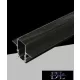 UNIVERSO Magnetický zapuštěný kolejnicový systém DC: 48 V 16 A 2000 x 62 x 47 mm černý
