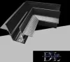 UNIVERSO Rohový prvek pro magnetický zapuštěný kolejnicový systém DC:48V 100x62x47mm Černý