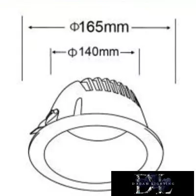 UNIVERSO bodové svítidlo 24 W 2400 lm 6500 K CRI≥80 60° výřez Ø140 bílá