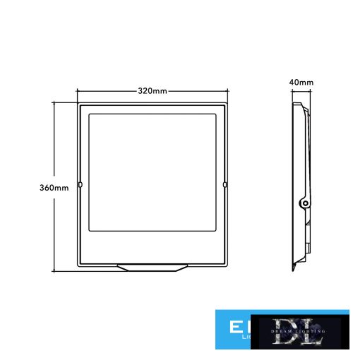 UNIVERSO LED reflektor 200 W 18000 lm CCT.kap 120° 320 x 360 x 40 mm IP66 šedý 3 roky