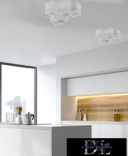 UNIVERSO Sádrová stropní lampa 5xGU10 330x240x150mm IP20 bílá