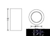 UNIVERSO Sádrová stropní lampa 1xGU10 ∅70x110mm IP20 bílá 