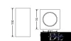 UNIVERSO Sádrová stropní lampa 1xGU10 70x70x110mm IP20 bílá 