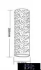 UNIVERSO Omítková nástěnná lampa 2xG9 305x115mm IP20 bílá 