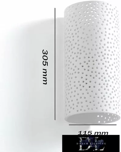 UNIVERSO Omítková nástěnná lampa 2xG9 305x115mm IP20 bílá 