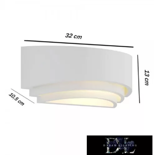 UNIVERSO Omítková nástěnná lampa 1xR7S 320x130x105mm IP20 bílá 