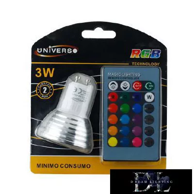 LED žárovka UNIVERSO GU10 3 W RGB