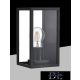 UNIVERSO Venkovní nástěnná lampa 1xE27 max. 15 W IP44 černá 120 x 120 x 220 mm 5 let