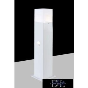   UNIVERSO Venkovní zahradní lampa s pohybovým senzorem 1xGU10 max.12w IP44 bílá 78x78x440mm 5 let