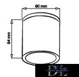 UNIVERSO Venkovní bodové svítidlo 1xGU10 max. 10 W IP54 černé D90x94mm 5 let