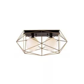 ELDLUX ELDGEOX stropní svítidlo černé/zlaté E27×2