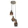 ELDLUX PEAR závěsná lampa 3×E27 černá