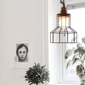 ELDLUX INKJET závěsná lampa E27 černá