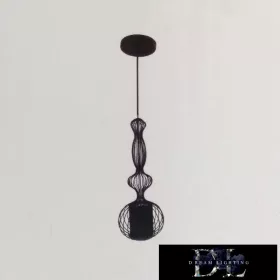 ELDLUX CURVE závěsné svítidlo E27 černé